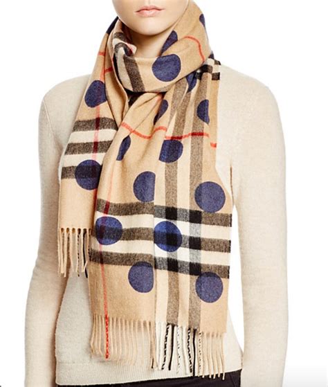 burberry polka dot scarf|Burberry cashmere scarf.